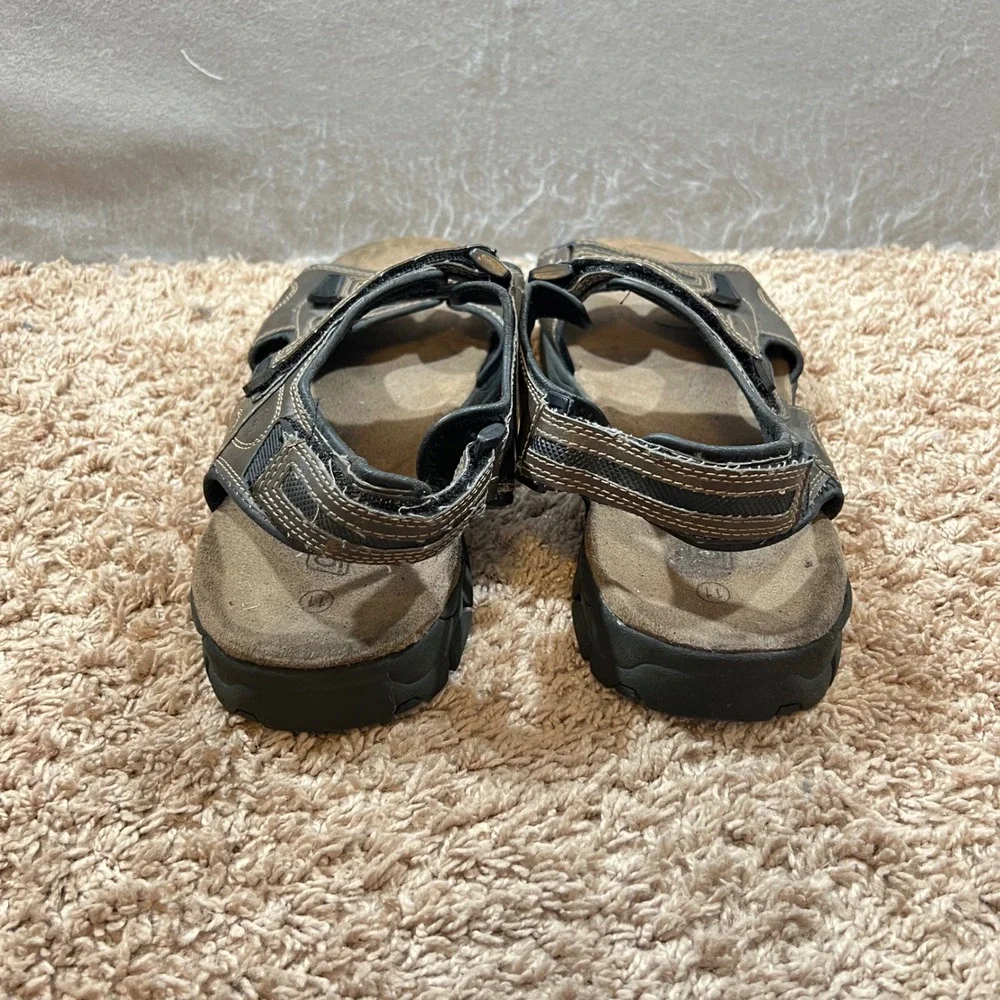 788|Coleman Adjustable Triple Strap Outdoor Gorpcore Sport Sandals Brown Mens 11